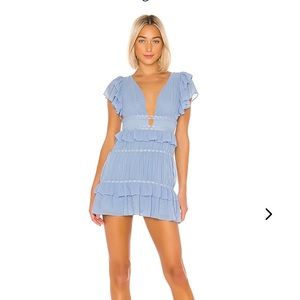 Lovers + Friends Joyce Star Blue Mini Dress